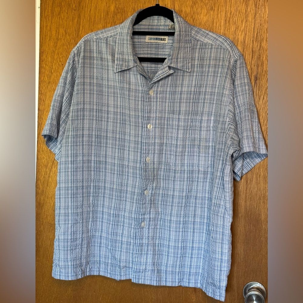 Canyon River Blues Plaid Men's Shirt